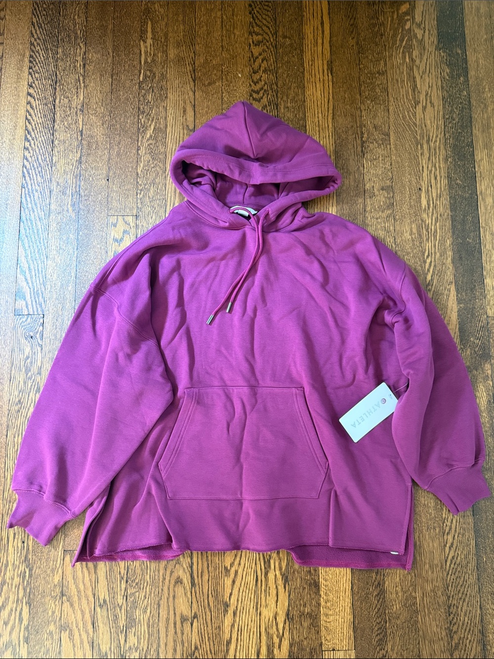 Heavyweight Terry Oversized Hoodie, NWT, Medium, Purple